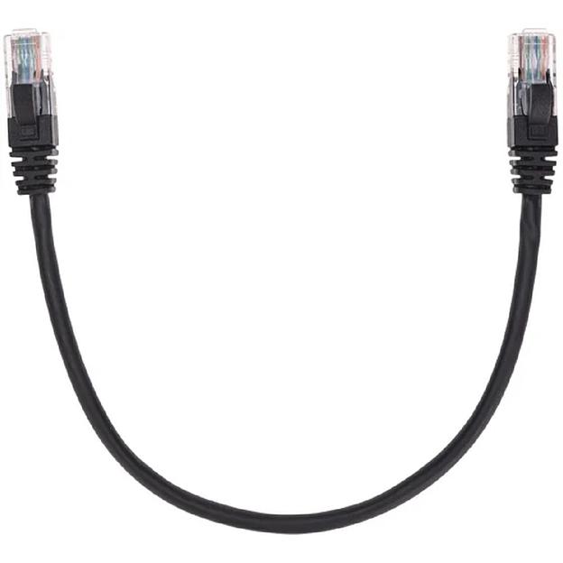 Rexant (02-0102-03) Патч-корд U/UTP, CAT 5e, RJ45-RJ45, 26AWG, LSZH, черный, 0,3м фото 1
