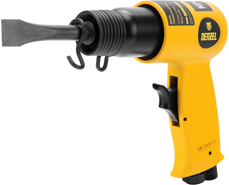 Дрель прямая Denzel PD500 114л/мин патр.:ключевой желтый/черный фото 3