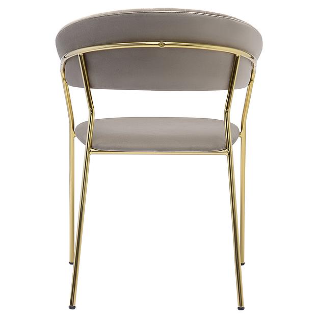 Стул Stefany, велюр, серый фото 5