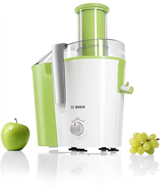 Соковыжималка центробежная Bosch MES25G0 700Вт рез.сок.:1250мл. белый/зеленый фото 2