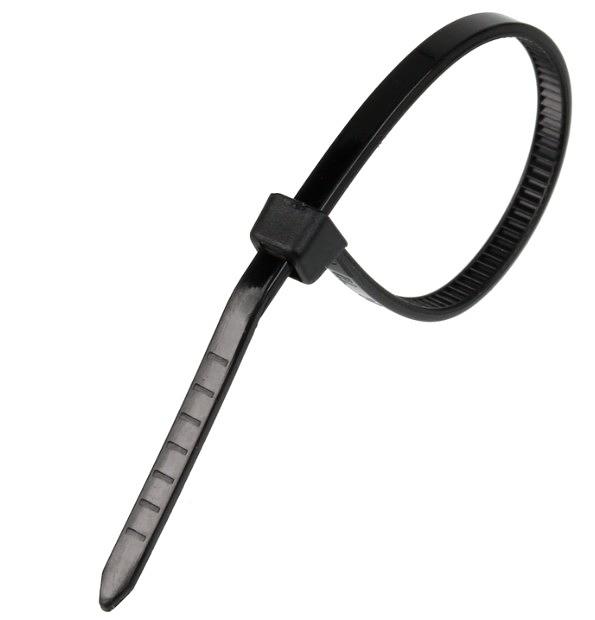 Exegate EX253853RUS Стяжка нейлоновая, неоткрывающаяся. Exegate, 250мм, упак. 100шт Black фото 1