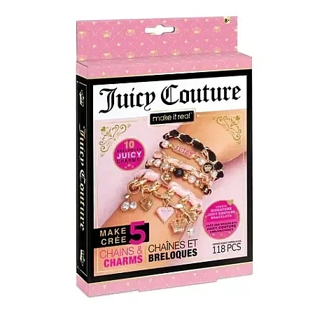 Набор для творчества Make It Real Создание браслетов Juicy Couture Mini Chains and Charms 4431MR фото 1