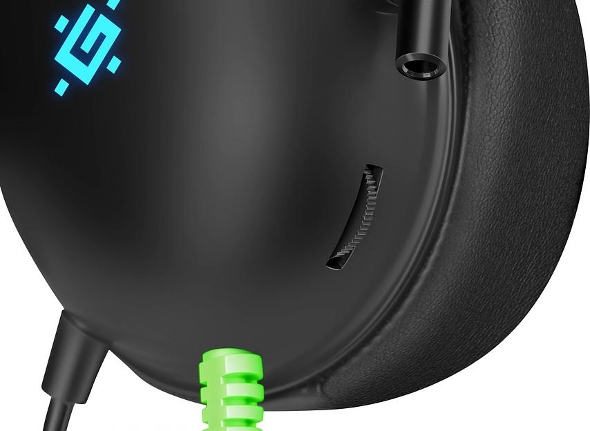 Гарнитура игровая DEFENDER (64552) Toxic черный, 7.1, LED, провод 2 м фото 6