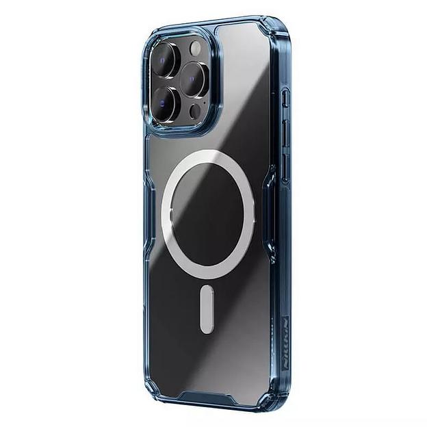Чехол Nature TPU Pro Magnetic Case, Blue, (AP IP16 Pro Max) фото 2