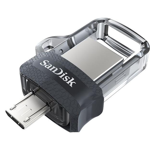 Флеш Диск Sandisk 64Gb Ultra Dual SDDD3-064G-G46 USB3.0 черный фото 2