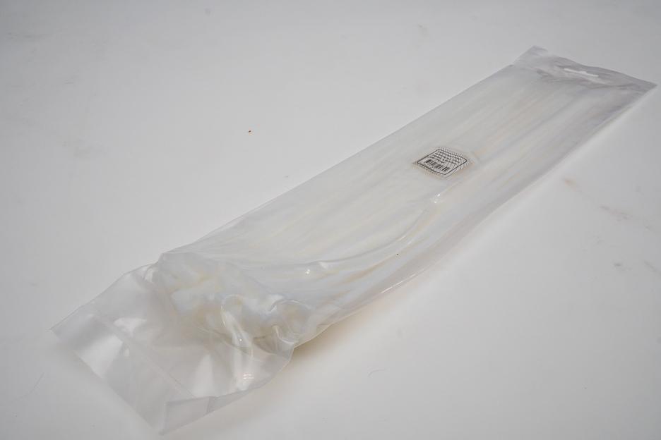 кабельная стяжка/ нейлоновый хомут 2,5*100 белый фото 2