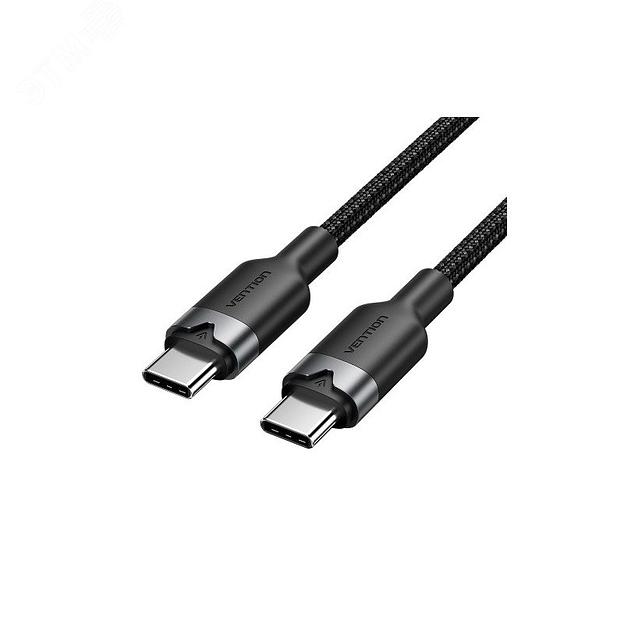 Кабель Vention USB 2.0 CM/CM - 2м. Черный 3А PD60W Vention TRDBH фото 1