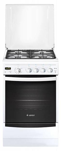 Плита Газовая Gefest ПГ 5100-03 белый (металлическая крышка) реш.чугун фото 1