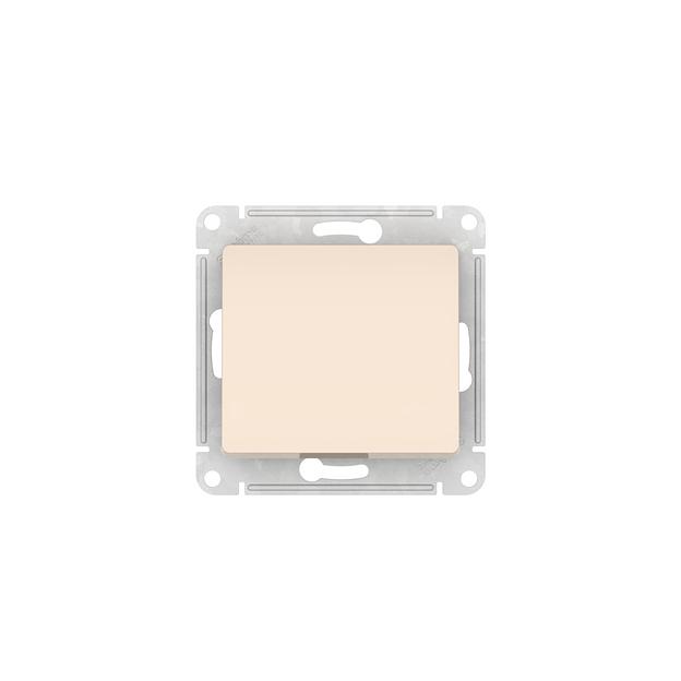 GLOSSA 1-клавишный ВЫКЛЮЧАТЕЛЬ, сх.1, 10АХ, быстрозажимные клеммы, БЕЖЕВЫЙ фото 2