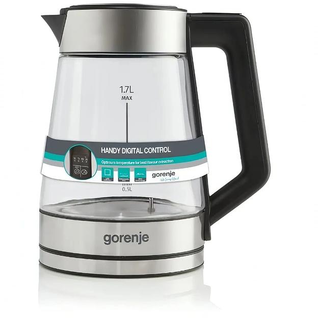 Чайник электрический Gorenje K17TRGT 1.7л. 2200Вт нержавеющая сталь корпус: металл/пластик фото 2