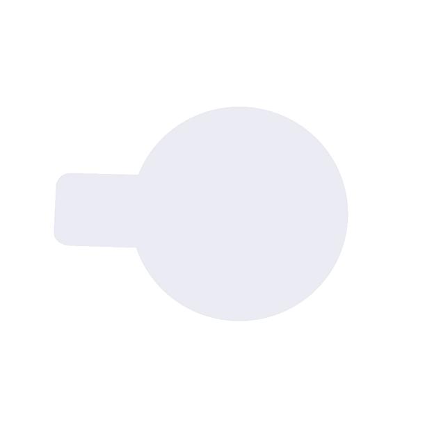 Подложка для торта Круг с ручкой полистирол 8 см белый фото 1