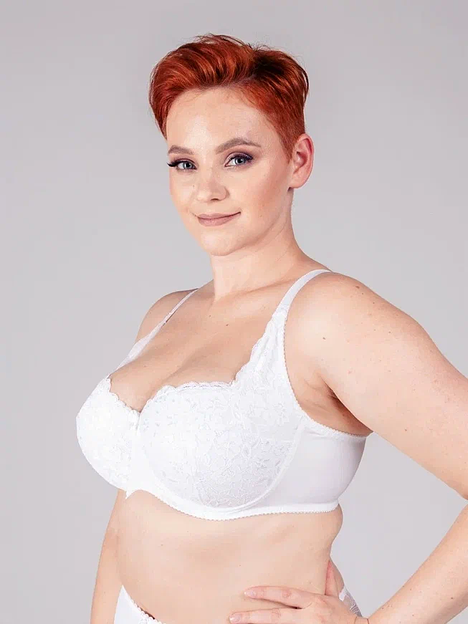 Бюстгальтер АйЛайк модель «Балконет» № 0167 цвет белый ОПТ фото 2