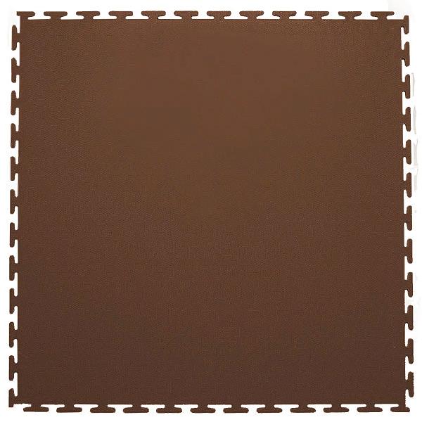 Sold Skin - универсальное модульное покрытие из ПВХ, толщина 5 мм. , Цвет Коричневый RAL 8025, Толщина модуля 5 мм. фото 1