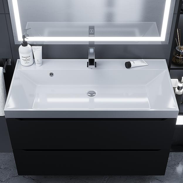 Раковина для ванной комнаты Uperwood Classic 90 см, прямоугольная фото 2