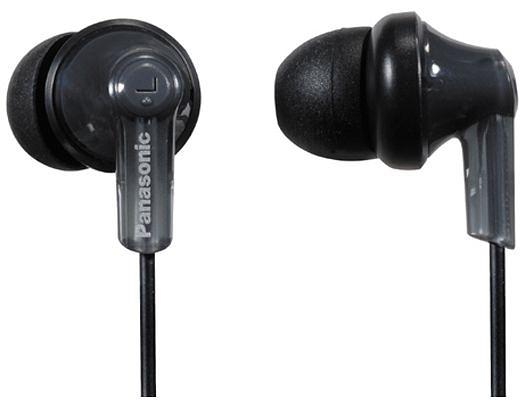 Наушники вкладыши Panasonic RP-HJE120 1.1м черный проводные в ушной раковине (RP-HJE120EEK) фото 1