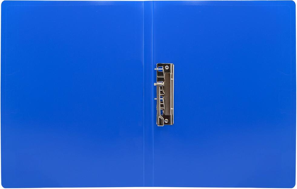 Папка метал.зажим Silwerhof Eco SE-04CBLU A4 пластик 0.5мм синий фото 4