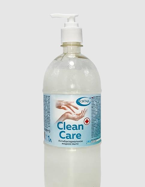 Антибактериальное жидкое мыло Oxima «Clean Care» 1 л ОПТ фото 1