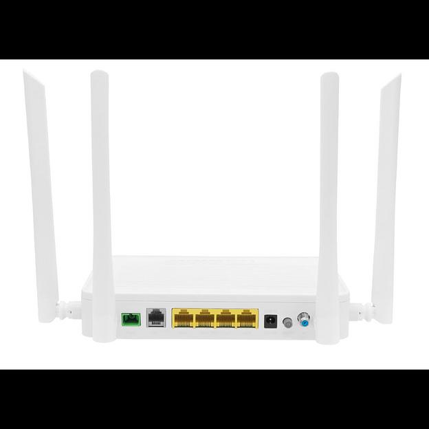 Абонентский терминал ONU GPON, 4 порта 10/100/1000Base-T, 1 порт POTS, WiFi 2.4/5, RF фото 1