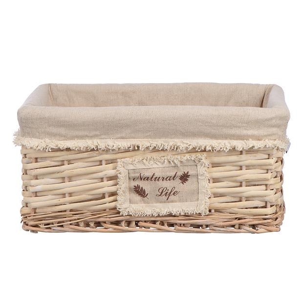 Корзина стеллажная "Natural Life", Д340 Ш250 В150, натуральный фото 1