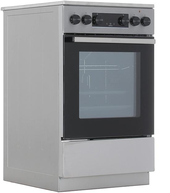Плита Электрическая Gorenje GEC5C40XAOT серый стеклокерамика (без крышки) фото 3