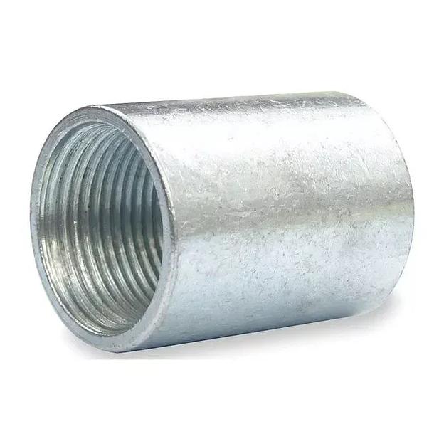Муфта стальная оцинкованная ДУ 15 ОПТ фото 1