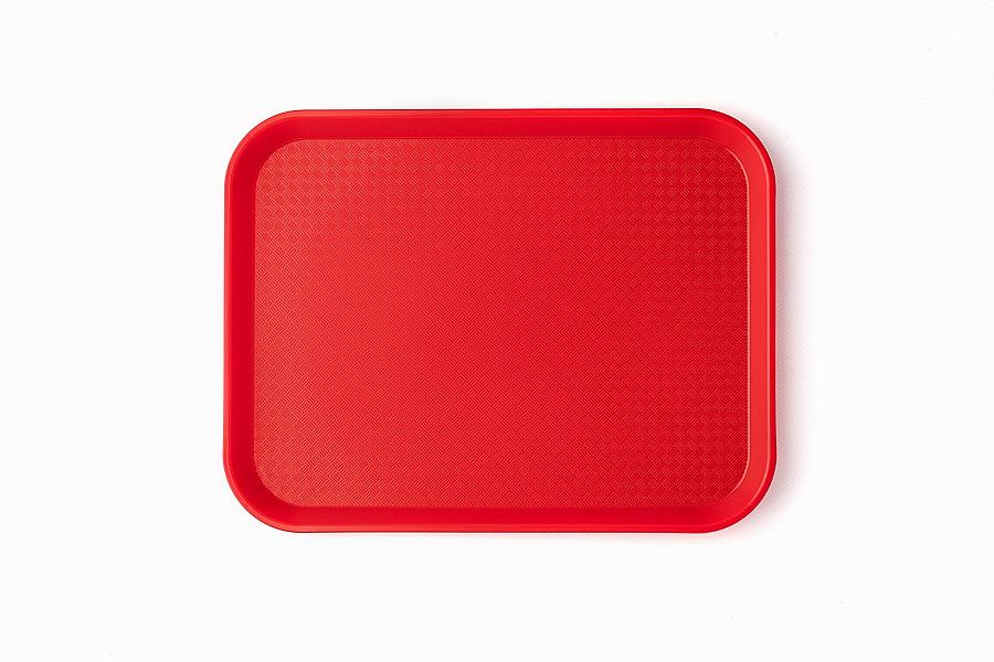 Поднос 34,5*26,5 см. красный поверхность классик (163) MG /1/10/ фото 1