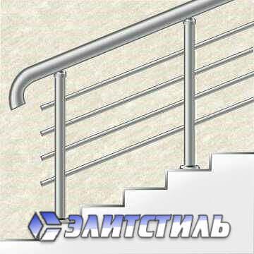 Перила с 4 ригелями фото 1