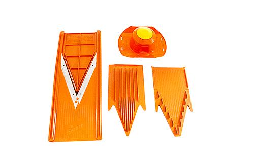 Мандолина (овощерезка) CLASSIC комплект с мультибоксом оранжевая /1/ фото 1