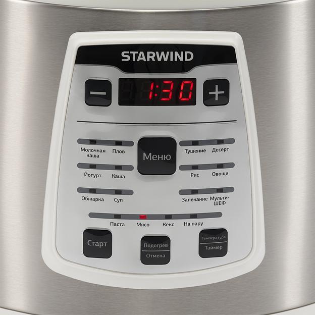 Мультиварка Starwind SMC4200 5л 900Вт белый/серебристый фото 4