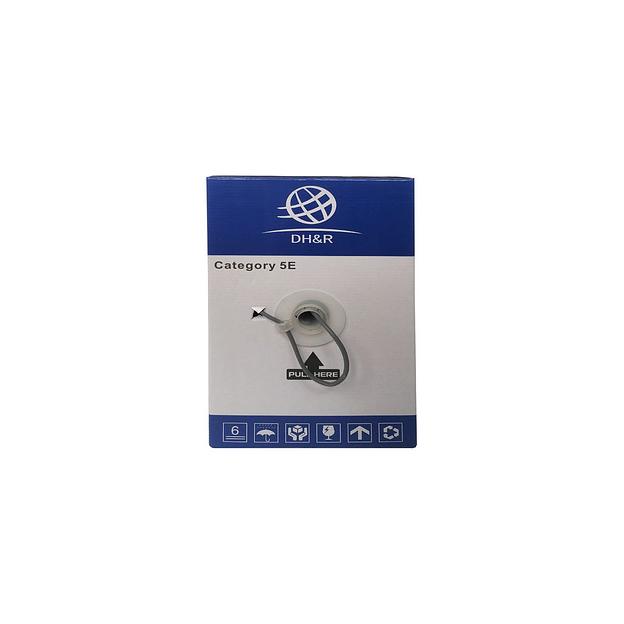 Кабель сетевой NingBo литой (molded), UTP, кат.5E, 305м, 4 пары, 0.5мм, алюминий омедненный, одножильный, серый фото 1