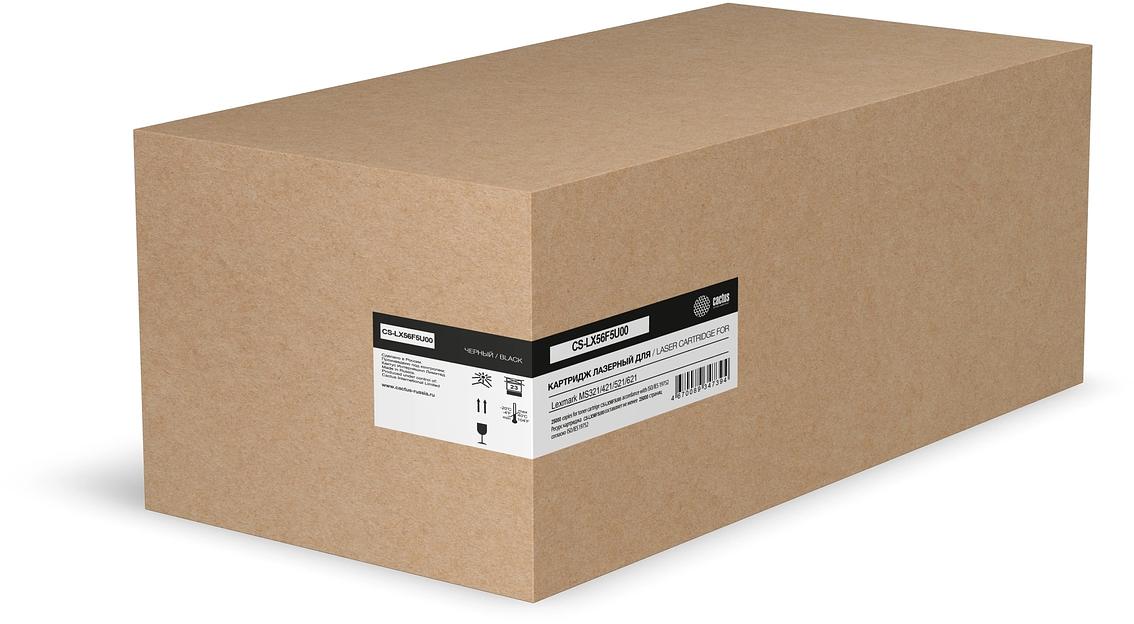 Картридж лазерный Cactus CS-LX56F5U00 56F5U00 черный (25000стр.) для Lexmark MS321/421/521/621 фото 1