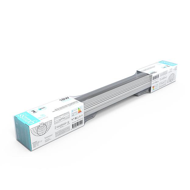 Светильник светодиодный EVO ССП-176 18Вт 4000К IP65 1950лм 600х76х66 матов. GAUSS 864424218 фото 4