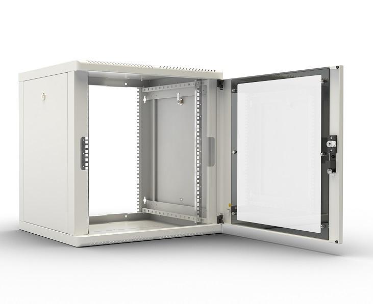 Шкаф коммутационный ЦМО ШРН-М-12.500.1 12U 600x456мм пер.дв.металл 50кг серый фото 2