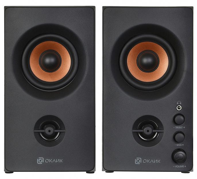Колонки Оклик OK-164 2.0 черный 30Вт фото 3