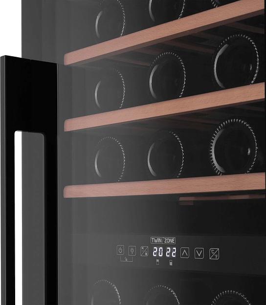 Винный шкаф Maunfeld MFWC-201D77 2-хкамерн. черный фото 7