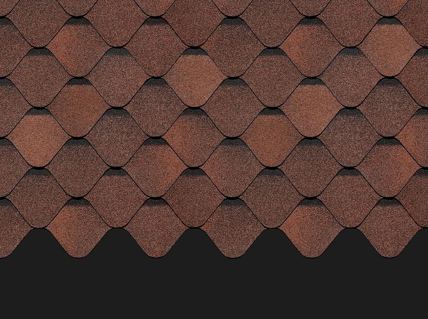 Гибкая черепица Döcke PIE Premium «Ницца» кофе опт фото 1