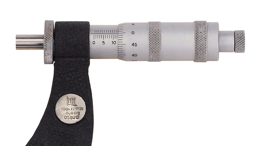Микрометр гладкий МК- 125 0,01 кл.т.2 КировИнструмент с поверкой фото 2
