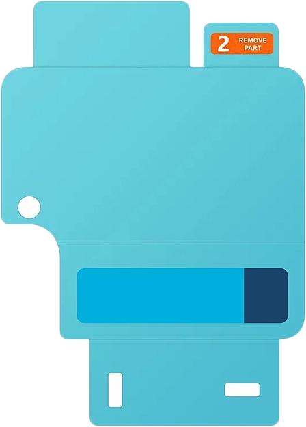 Защитная пленка для экрана Samsung прозрачный для Samsung Galaxy Z Flip6 прозрачная 2шт. (EF-UF741CTEGRU) фото 2