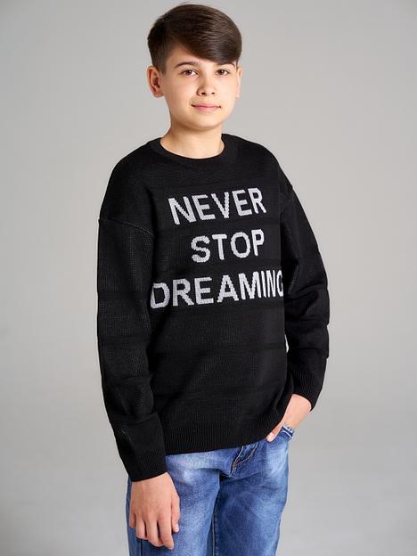 Джемпер «Стоп 2» чёрный, для мальчиков ОПТ фото 1