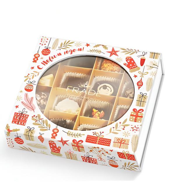 Коробка шоколадных конфет ручной работы Fradе́ «Ларец на магните» 16 конфет, 224 г фото 1