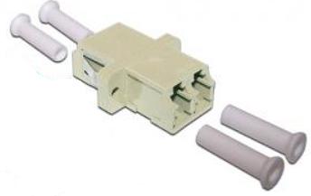 Адаптер оптический TWT LC, MM, дуплексный, корпус SC (TWT-2LC/S-AM-MM) фото 1