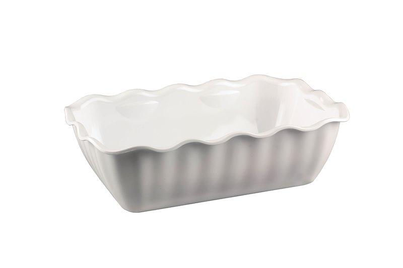 Салатник 260*175 мм. 2000 мл. h=80 мм.  волнистыми краями белый  /1/9/ фото 1