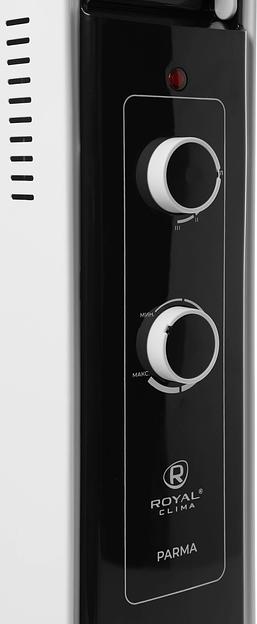 Радиатор масляный Royal Clima Parma ROR-PR5-1000M 1000Вт белый/черный фото 8