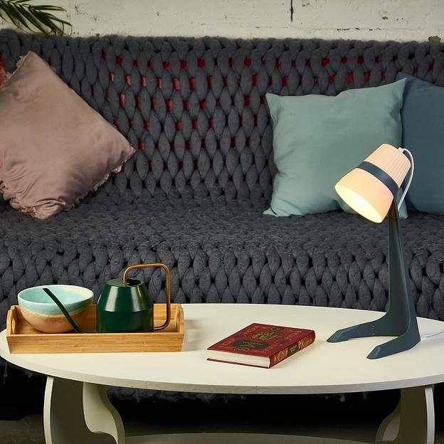 Светильник настольный 40W E14 Механический выключатель Черный с кремовым ULO-K22 D/E14/A BLACK/CREAM фото 2