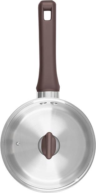 Ковш Rondell Fest RDS-1319 0.9л. d=14см (с крышкой) стальной фото 4