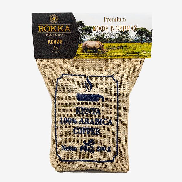 Кофе в зёрнах ROKKA «Кения АА» 500 г ОПТ фото 1
