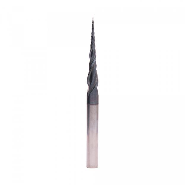 Твердосплавная фреза Delta-Tools коническая D=8x45x100 R=0,25 DTC 7 фото 1