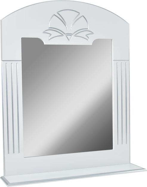 Зеркало-полка Аттика 105 DORATIZ 2711.106, белое, патина серебро фото 2