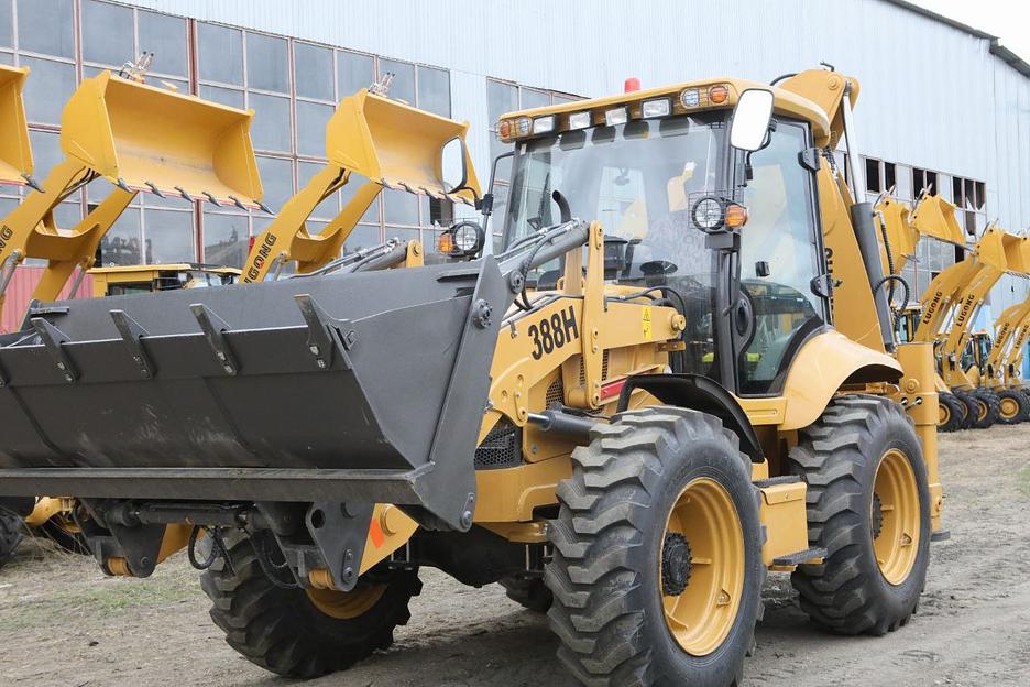 Экскаватор-погрузчик Shanmon 388H. фото 1