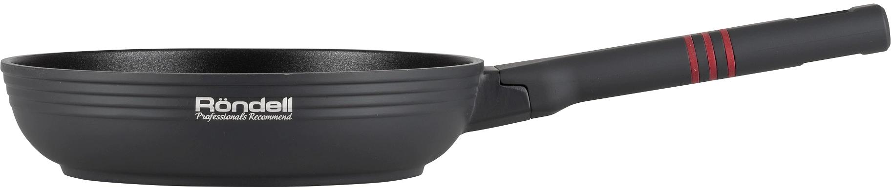 Сковорода Rondell Stripes RDA-1614 круглая 28см покрытие: Xylan Plus ручка несъемная (без крышки) серый фото 4